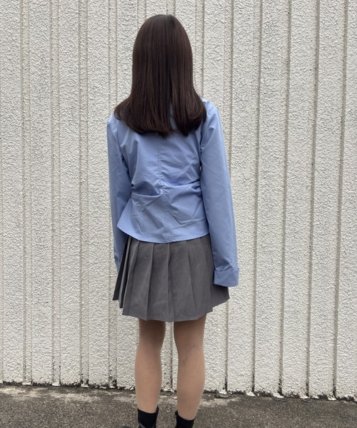 merrylatte(メリーラテ)の「WAIST TUCK CROSS SHIRT【IROHANI】(シャツ/ブラウス・レディース・ブルー・FREE)」の10枚目の写真