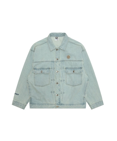 AAPE BY A BATHING APE(エーエイプバイアベイシングエイプ)の「AAPE NOW DENIM JACKET(detachable)(デニムジャケット・メンズ・ライトブルー・MEDIUM/LARGE/SMALL/X-LARGE)」の3枚目の写真