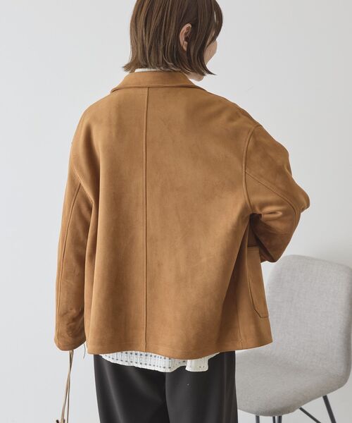 AMERICAN HOLIC(アメリカンホリック)の「スエードライクジャケット(その他アウター・レディース・ベージュ/キャメル・FREE)」の6枚目の写真