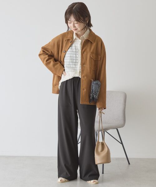 AMERICAN HOLIC(アメリカンホリック)の「スエードライクジャケット(その他アウター・レディース・ベージュ/キャメル・FREE)」の7枚目の写真