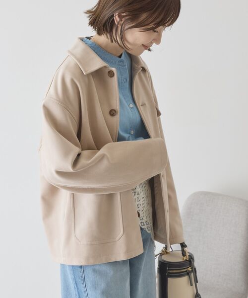 AMERICAN HOLIC(アメリカンホリック)の「スエードライクジャケット(その他アウター・レディース・ベージュ/キャメル・FREE)」の10枚目の写真