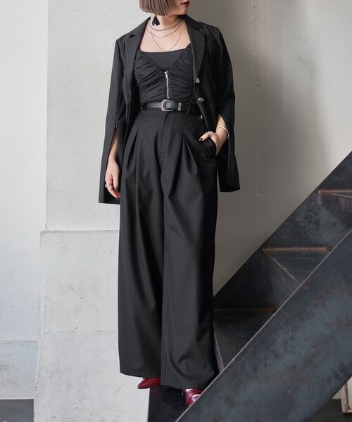 Mavie..7（メヴィセットゥ）の「【Mavie..7】チュールビスチェ（シャツ/ブラウス・レディース・ブラック・FREE）」の11枚目の写真