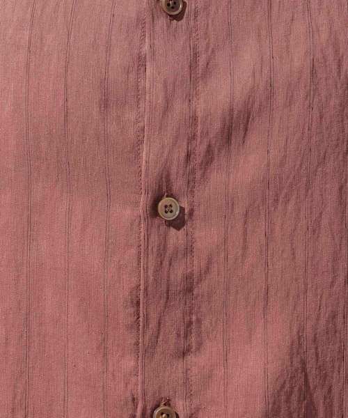 niko and...（ニコアンド）の「リネン混バンドカラーシャツ（シャツ/ブラウス・メンズ・アイボリー/チャコール/ブラウン・LARGE/MEDIUM）」の13枚目の写真