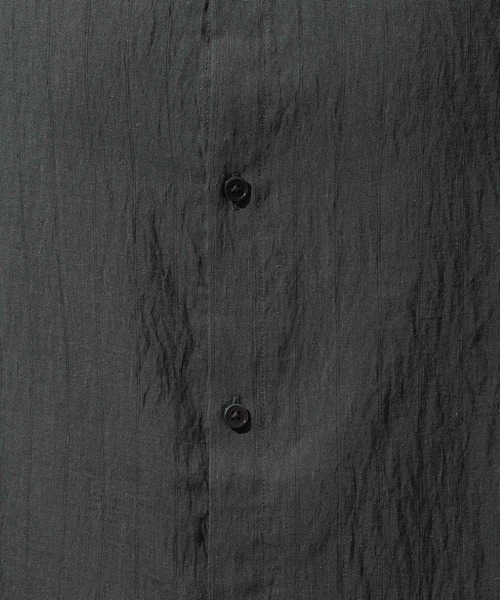 niko and...（ニコアンド）の「リネン混バンドカラーシャツ（シャツ/ブラウス・メンズ・アイボリー/チャコール/ブラウン・LARGE/MEDIUM）」の12枚目の写真