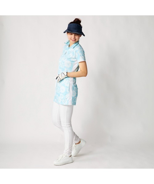 marie claire（マリ・クレール）の「marie claire GOLF/マリクレール ゴルフ ゴルフウェア 吸汗速乾 UVカット 接触冷感 遮熱 ハーフジップチュニック（チュニック・レディース・ライトブルー/ラベンダー/ネイビー・M/L/3L/LL）」の20枚目の写真