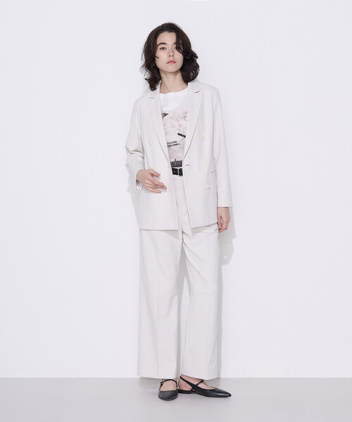 COMME CA(コムサ)の「ドライオックス ジャケット(テーラードジャケット・レディース・キナリ/ブルー・7号/9号/11号)」の4枚目の写真