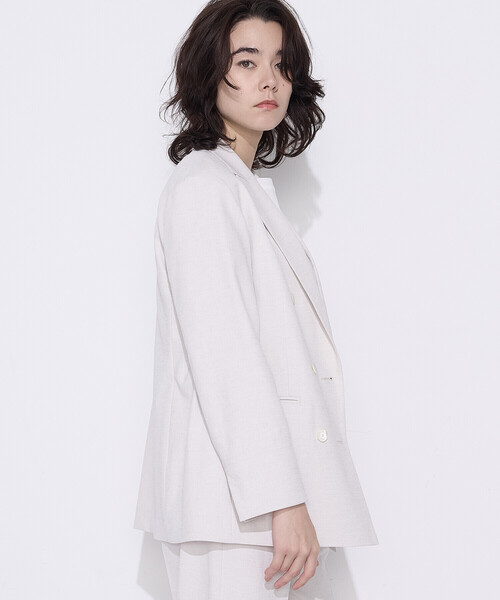 COMME CA(コムサ)の「ドライオックス ジャケット(テーラードジャケット・レディース・キナリ/ブルー・7号/9号/11号)」の7枚目の写真