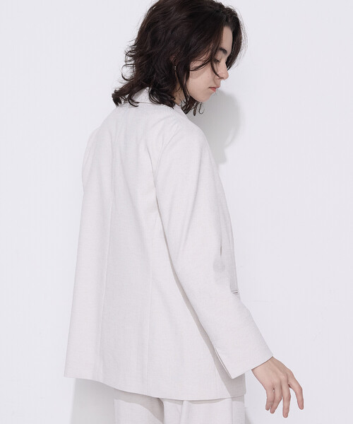 COMME CA(コムサ)の「ドライオックス ジャケット(テーラードジャケット・レディース・キナリ/ブルー・7号/9号/11号)」の8枚目の写真