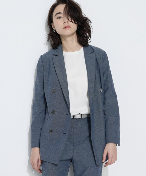 COMME CA(コムサ)の「ドライオックス ジャケット(テーラードジャケット・レディース・キナリ/ブルー・7号/9号/11号)」の14枚目の写真