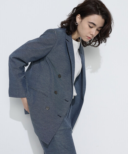 COMME CA(コムサ)の「ドライオックス ジャケット(テーラードジャケット・レディース・キナリ/ブルー・7号/9号/11号)」の17枚目の写真