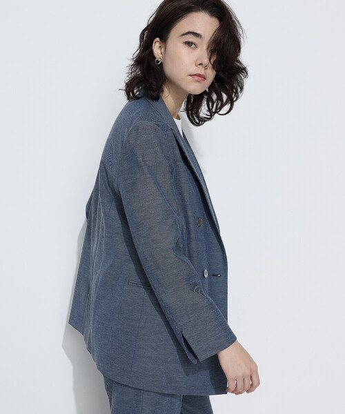 COMME CA(コムサ)の「ドライオックス ジャケット(テーラードジャケット・レディース・キナリ/ブルー・7号/9号/11号)」の18枚目の写真