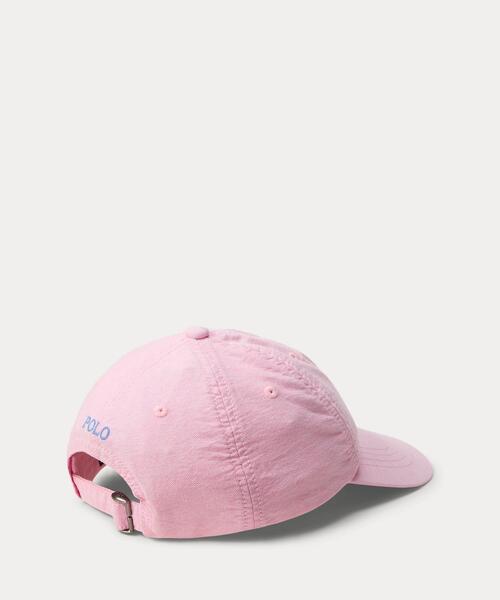 POLO RALPH LAUREN CHILDRENSWEAR(ポロ ラルフ ローレン チルドレンズウェア)の「コットン オックスフォード ボール キャップ(キャップ・キッズ・ピンク・S)」の4枚目の写真