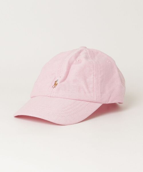 POLO RALPH LAUREN CHILDRENSWEAR(ポロ ラルフ ローレン チルドレンズウェア)の「コットン オックスフォード ボール キャップ(キャップ・キッズ・ピンク・S)」の3枚目の写真