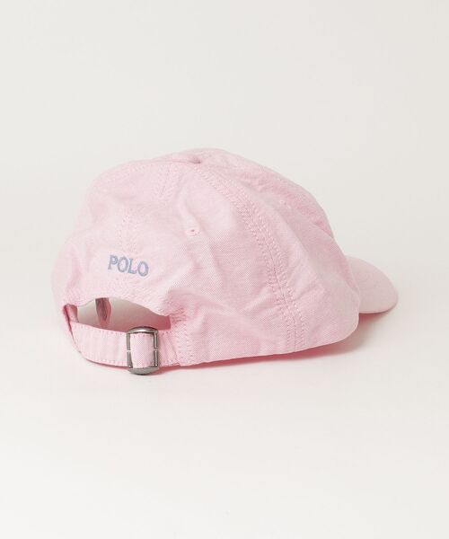POLO RALPH LAUREN CHILDRENSWEAR(ポロ ラルフ ローレン チルドレンズウェア)の「コットン オックスフォード ボール キャップ(キャップ・キッズ・ピンク・S)」の2枚目の写真