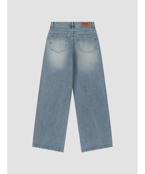 ANNEHEARTS(アンハーツ)の「Classic Long Wide Denim Light Blue(デニムパンツ・レディース・その他・SMALL/LARGE/MEDIUM)」の4枚目の写真