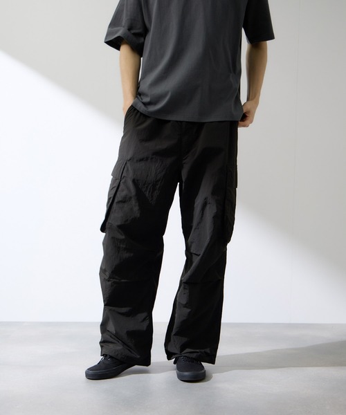 セール】【NAVY / ネイビー】リップストップカーゴパンツ（カーゴ