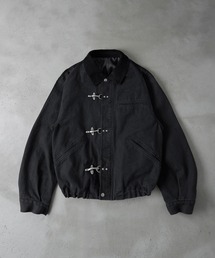 kutir（クティール）の「【8周年限定アイテム】VINTAGELIKE DRAWCODE FIREMAN DUCK SHORT BLOUSON／ヴィンテージライクドローコードファイヤーマンダックショートブルゾン（ブルゾン）」