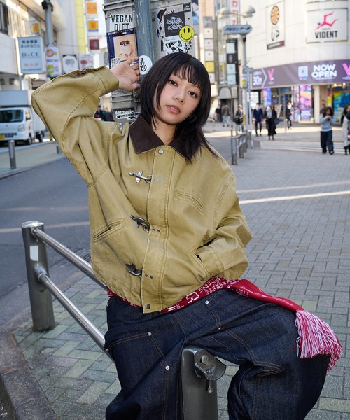 8周年限定アイテム】VINTAGELIKE DRAWCODE FIREMAN DUCK SHORT BLOUSON