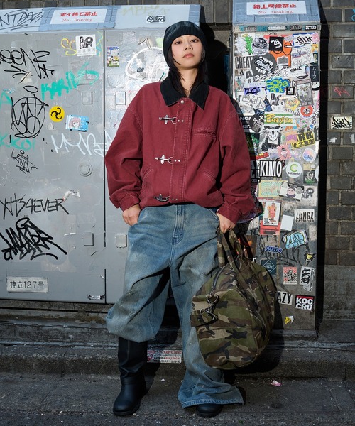 セール】VINTAGELIKE DRAWCODE FIREMAN DUCK SHORT BLOUSON