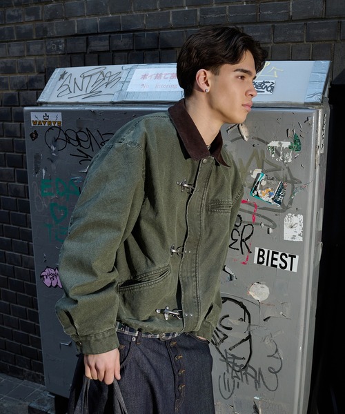 8周年限定アイテム】VINTAGELIKE DRAWCODE FIREMAN DUCK SHORT BLOUSON