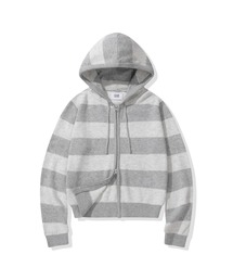 codegraphy（コードグラフィー）の「(Women's) Striped Knit Hooded Zip-up CBFSWKC001（パーカー）」