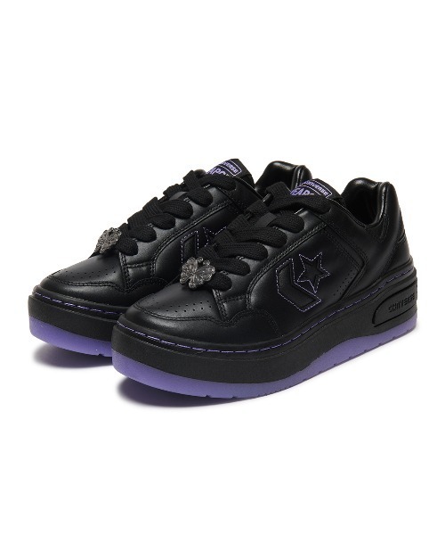 CONVERSE(コンバース)の「CONVERSE WEAPON PLTS OX / ANNA SUI(コンバース ウエポン PLTS OX / アナ スイ)(スニーカー・レディース・ブラック系・23cm/23.5cm/24cm/24.5cm/25cm)」の1枚目の写真