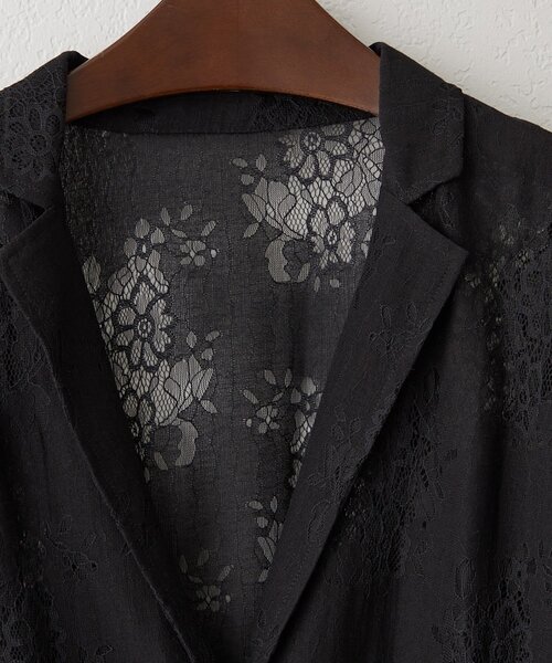 Another Branch olive des olive(アナザーブランチオリーブデオリーブ)の「【nane】フラワーレースシングルテーラードジャケット(テーラードジャケット・レディース・オフホワイト/ブラック・FREE)」の17枚目の写真