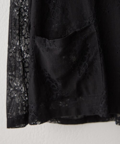 Another Branch olive des olive(アナザーブランチオリーブデオリーブ)の「【nane】フラワーレースシングルテーラードジャケット(テーラードジャケット・レディース・オフホワイト/ブラック・FREE)」の18枚目の写真