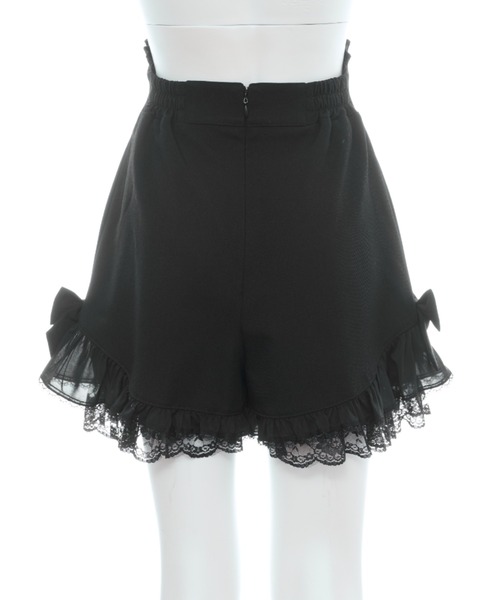 Secret Honey（シークレットハニー）の「サイドヘムアップフリルショートパンツ（スカート・レディース・ブラック/グレー・MEDIUM）」の12枚目の写真
