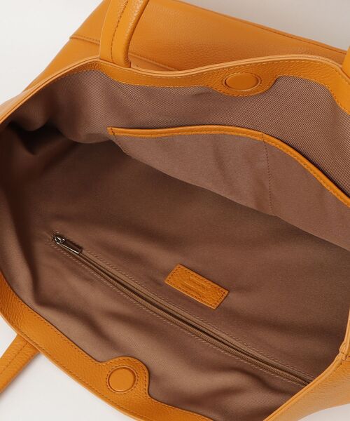TETE HOMME(テットオム)の「【TETE HOMME × SOLATINA】ダブルネーム牛本革トートバッグ(トートバッグ・メンズ・ネイビー/アイボリー/ブラック/イエロー・FREE)」の5枚目の写真