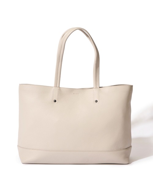 TETE HOMME(テットオム)の「【TETE HOMME × SOLATINA】ダブルネーム牛本革トートバッグ(トートバッグ・メンズ・ネイビー/アイボリー/ブラック/イエロー・FREE)」の2枚目の写真