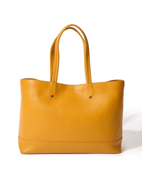 TETE HOMME(テットオム)の「【TETE HOMME × SOLATINA】ダブルネーム牛本革トートバッグ(トートバッグ・メンズ・ネイビー/アイボリー/ブラック/イエロー・FREE)」の4枚目の写真
