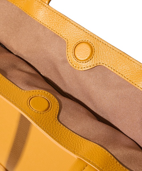 TETE HOMME(テットオム)の「【TETE HOMME × SOLATINA】ダブルネーム牛本革トートバッグ(トートバッグ・メンズ・ネイビー/アイボリー/ブラック/イエロー・FREE)」の16枚目の写真