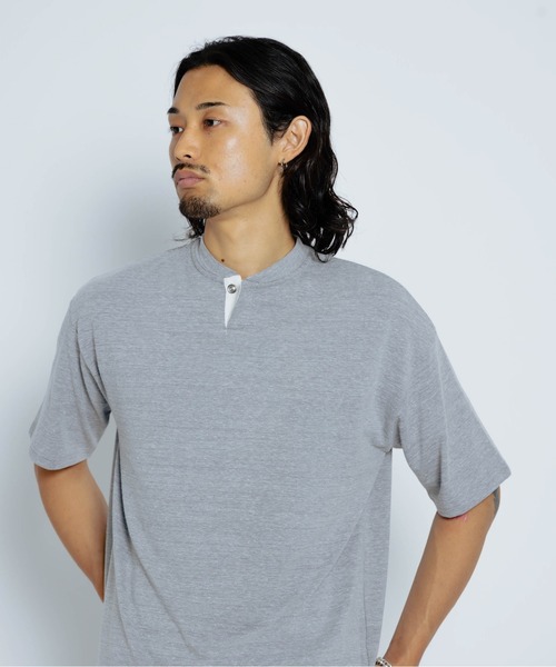THE BOLDMAN(ザ ボールドマン)の「Henryneck Tee / ヘンリーネックTシャツ(Tシャツ/カットソー・メンズ・バーガンディー/グレー/ブラック・MEDIUM/LARGE)」の11枚目の写真