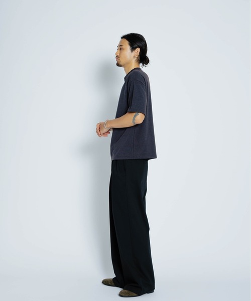 THE BOLDMAN(ザ ボールドマン)の「Henryneck Tee / ヘンリーネックTシャツ(Tシャツ/カットソー・メンズ・バーガンディー/グレー/ブラック・MEDIUM/LARGE)」の7枚目の写真