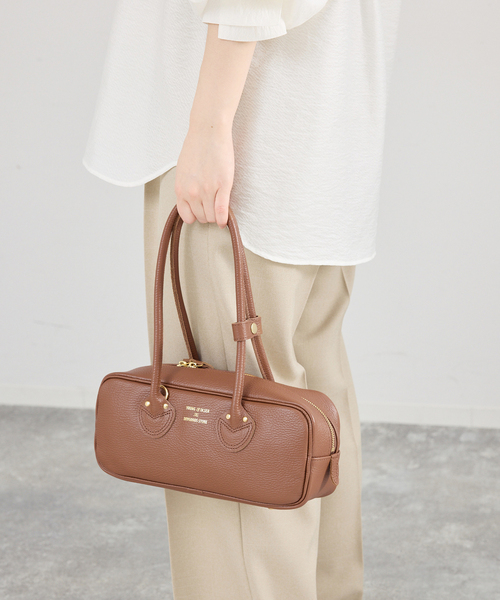 IENA(イエナ)の「《WEB限定/》YOUNG&OLSEN EMBOSSED LEATHER STUDENT S バッグ YO2601-GD005(ボストンバッグ・レディース・ブラック/ブラウン・FREE)」の18枚目の写真