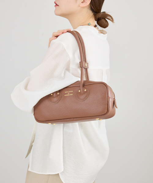 IENA(イエナ)の「《WEB限定/》YOUNG&OLSEN EMBOSSED LEATHER STUDENT S バッグ YO2601-GD005(ボストンバッグ・レディース・ブラック/ブラウン・FREE)」の19枚目の写真