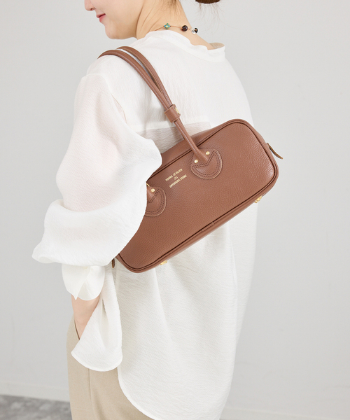 IENA(イエナ)の「《WEB限定/》YOUNG&OLSEN EMBOSSED LEATHER STUDENT S バッグ YO2601-GD005(ボストンバッグ・レディース・ブラック/ブラウン・FREE)」の20枚目の写真