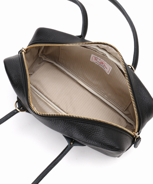 IENA(イエナ)の「《WEB限定/》YOUNG&OLSEN EMBOSSED LEATHER STUDENT S バッグ YO2601-GD005(ボストンバッグ・レディース・ブラック/ブラウン・FREE)」の9枚目の写真