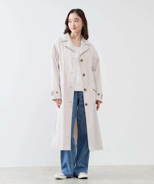 MEN'S MELROSE ベージュ トレンチコート セール】MELROSE claire｜メルローズ クレールのトレンチコート