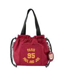 PAUL&JOE（ポールアンドジョー）の「【PAUL & JOE ACCESSOIRES /ポール アンド ジョー アクセソワ 】 95 EMBROIDERY BAG 刺繍チャーム付きミニ巾着バッグ（ショルダーバッグ）」