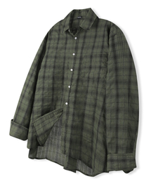 MOOVN（ムブン）の「ヴィンテージリンクルチェックシャツグリーン（シャツ/ブラウス）」