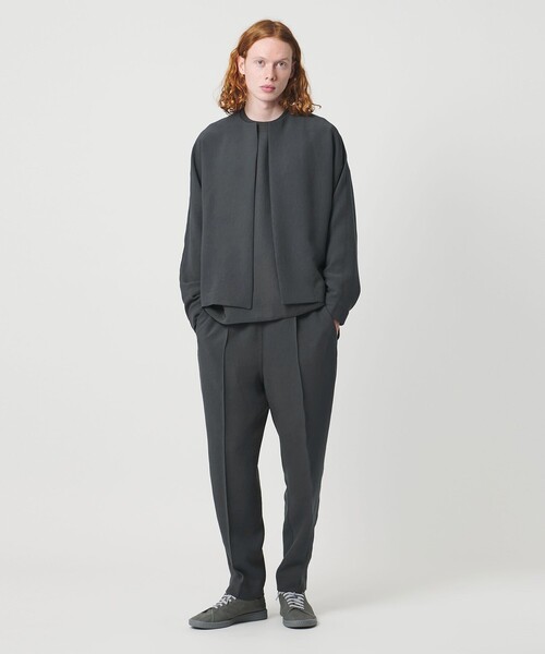 UNITED ARROWS & SONS（ユナイテッドアローズアンドサンズ）の「＜D.O UNITED ARROWS BY DAISUKE OBANA＞Ⅰ COL D/SL CREW JACKET 26SS/ジャケット（ノーカラージャケット・メンズ・グレー系・S/XL/M/L）」の3枚目の写真
