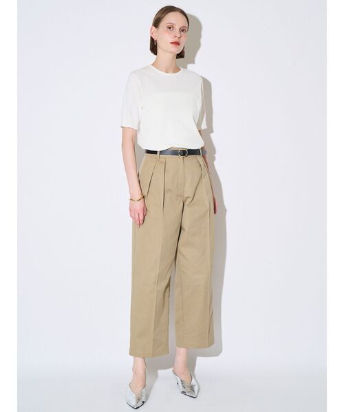 ELENDEEK(エレンディーク)の「ハーフスリーブTニット(ニット/セーター・レディース・ブルー/オフホワイト/レッド/ブラック・FREE)」の12枚目の写真