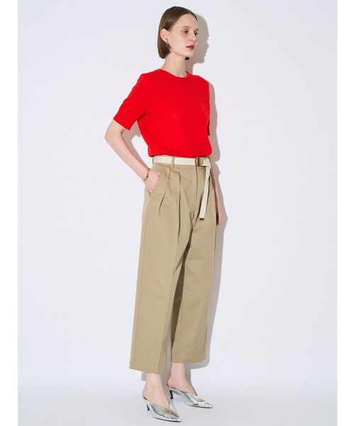 ELENDEEK(エレンディーク)の「ハーフスリーブTニット(ニット/セーター・レディース・ブルー/オフホワイト/レッド/ブラック・FREE)」の20枚目の写真