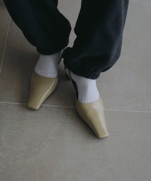 Squaretoe Enamel Pumps