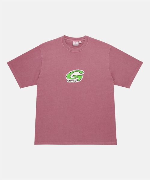 Gramicci（グラミチ）の「G-SCRIBBLE TEE PIGMENT DYED｜GスクリブルTシャツピグメントダイ（Tシャツ/カットソー・メンズ・イエロー/レッド/ナチュラル・S/M/L/XL/XXL）」の11枚目の写真
