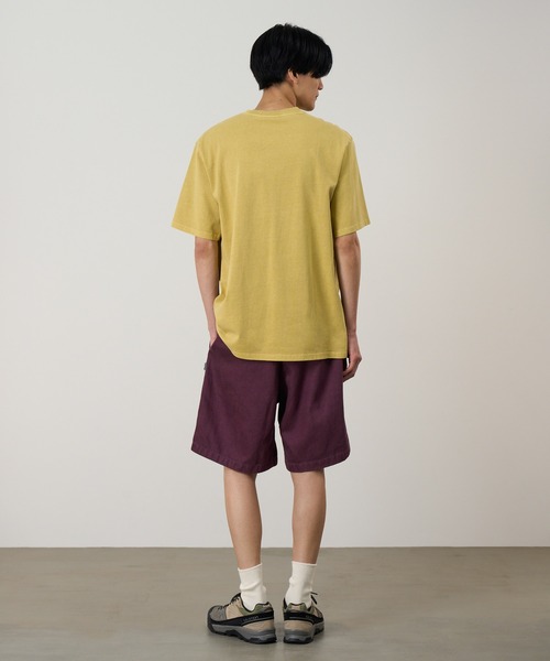 Gramicci（グラミチ）の「G-SCRIBBLE TEE PIGMENT DYED｜GスクリブルTシャツピグメントダイ（Tシャツ/カットソー・メンズ・イエロー/レッド/ナチュラル・S/M/L/XL/XXL）」の6枚目の写真