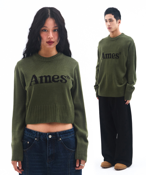 BASIC PULLOVER KNIT KHAKI