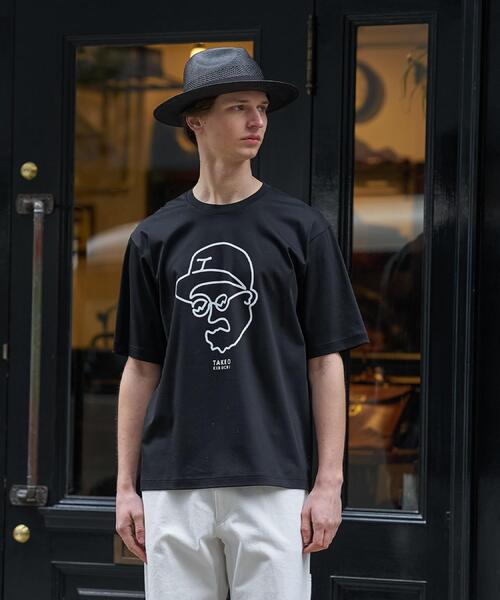 TAKEO KIKUCHI（タケオキクチ）の「【BOWLER HAT LABEL】アイスクリアコットン ワンストローク 半袖Tシャツ（Tシャツ/カットソー・メンズ・ブラック/ホワイト/ベージュ・02/04/03）」の7枚目の写真